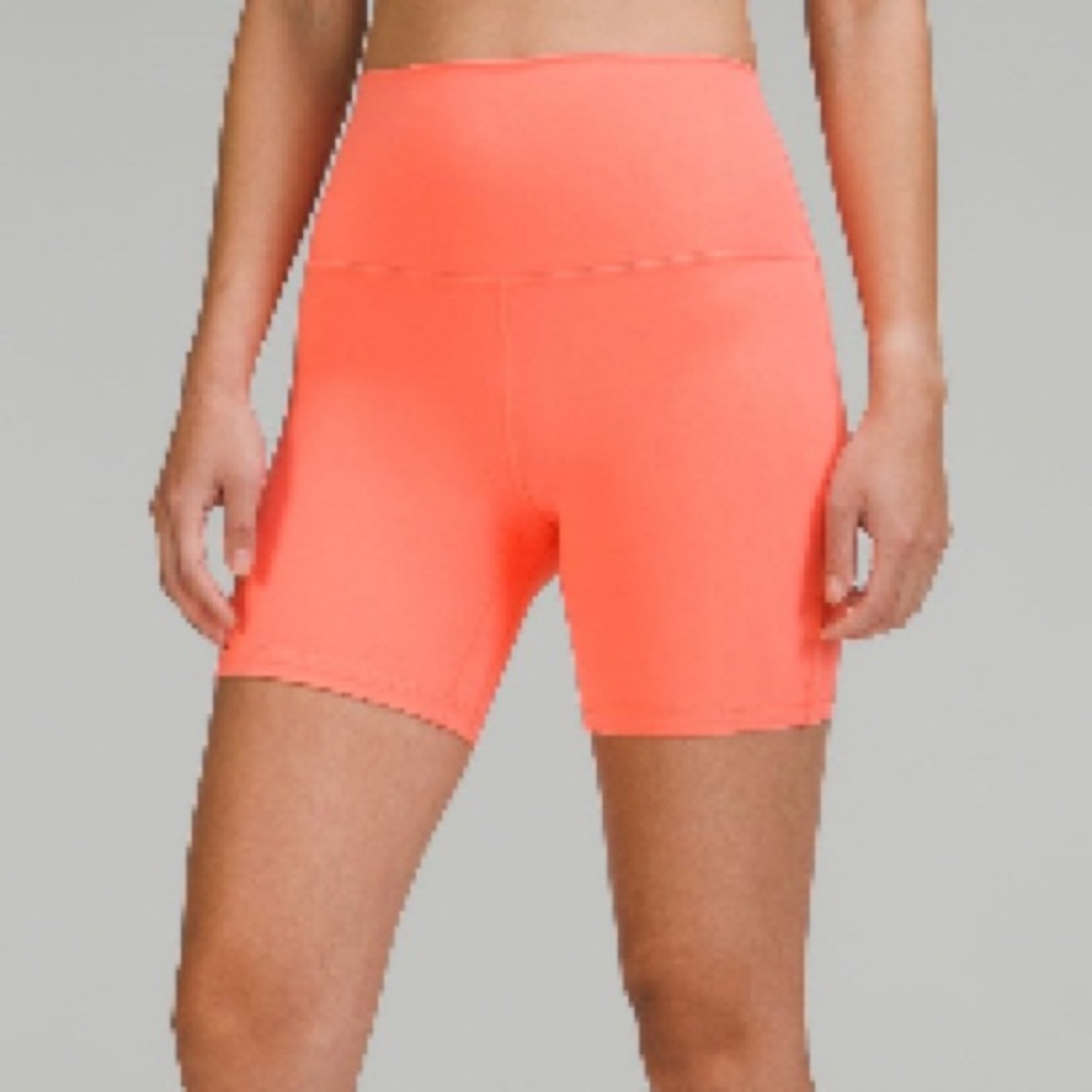 Lululemon Align high-rise 6” shorts - size 10 raspberry cream